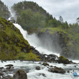 Latefossen waterfall